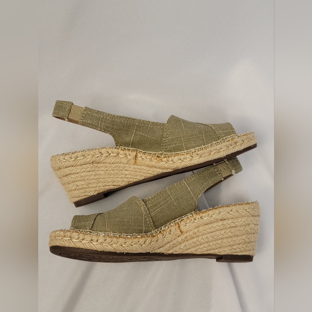 Clarks Artesian Espadrille Slingbacks Size 5.5M - Picture 9 of 14